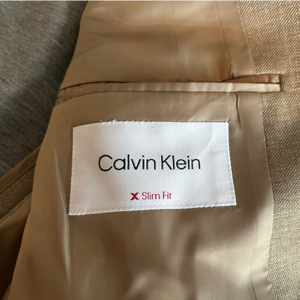 NWT Calvin Klein X Slim-Fit Mariano Sport Coat – Tan – Men’s 40L - Picture 9 of 10